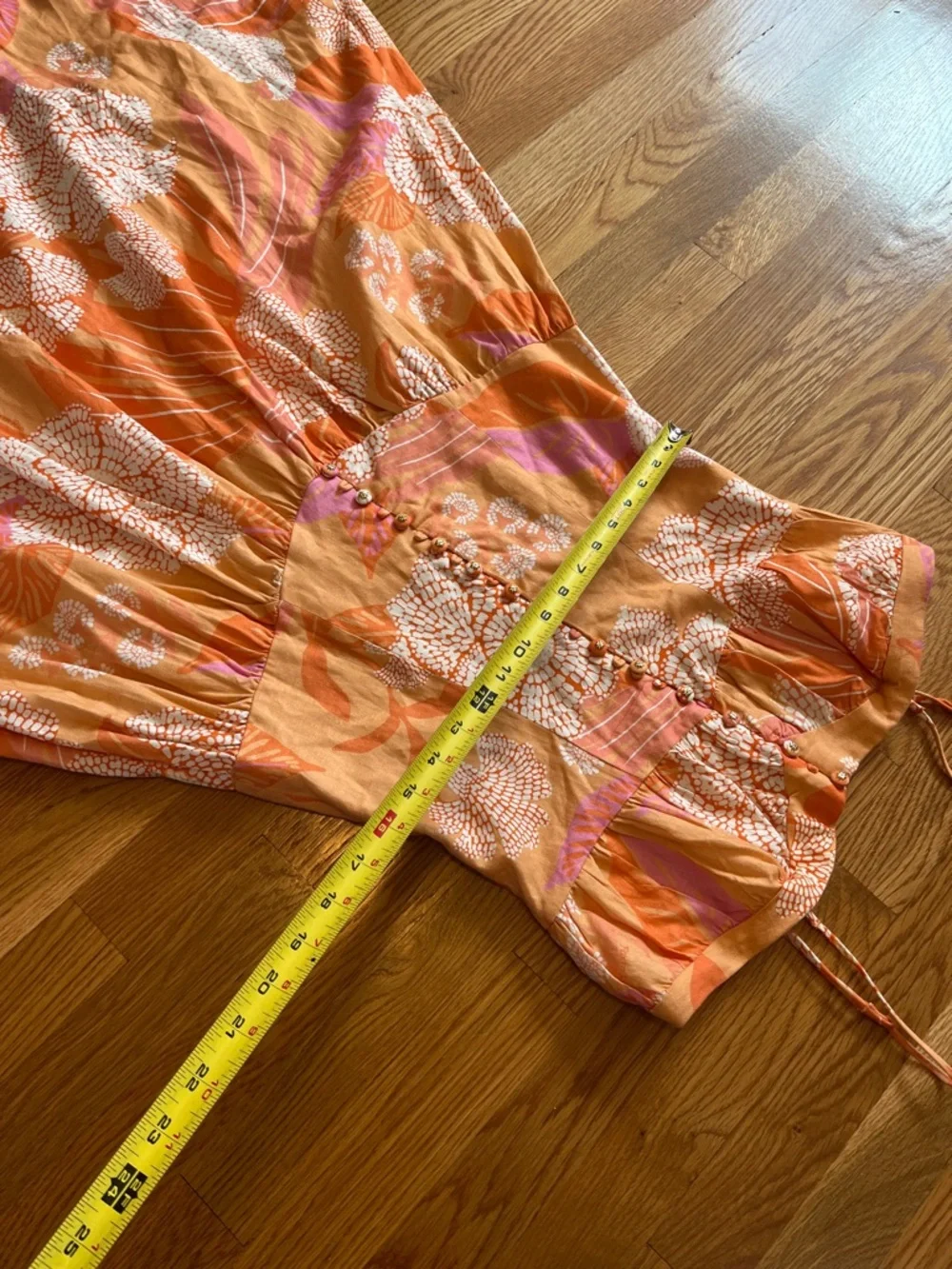 Anthropologie x Farm Rio Linen Blend Strapless Drop-Waist Maxi Dress Size S NWT - Picture 10 of 14